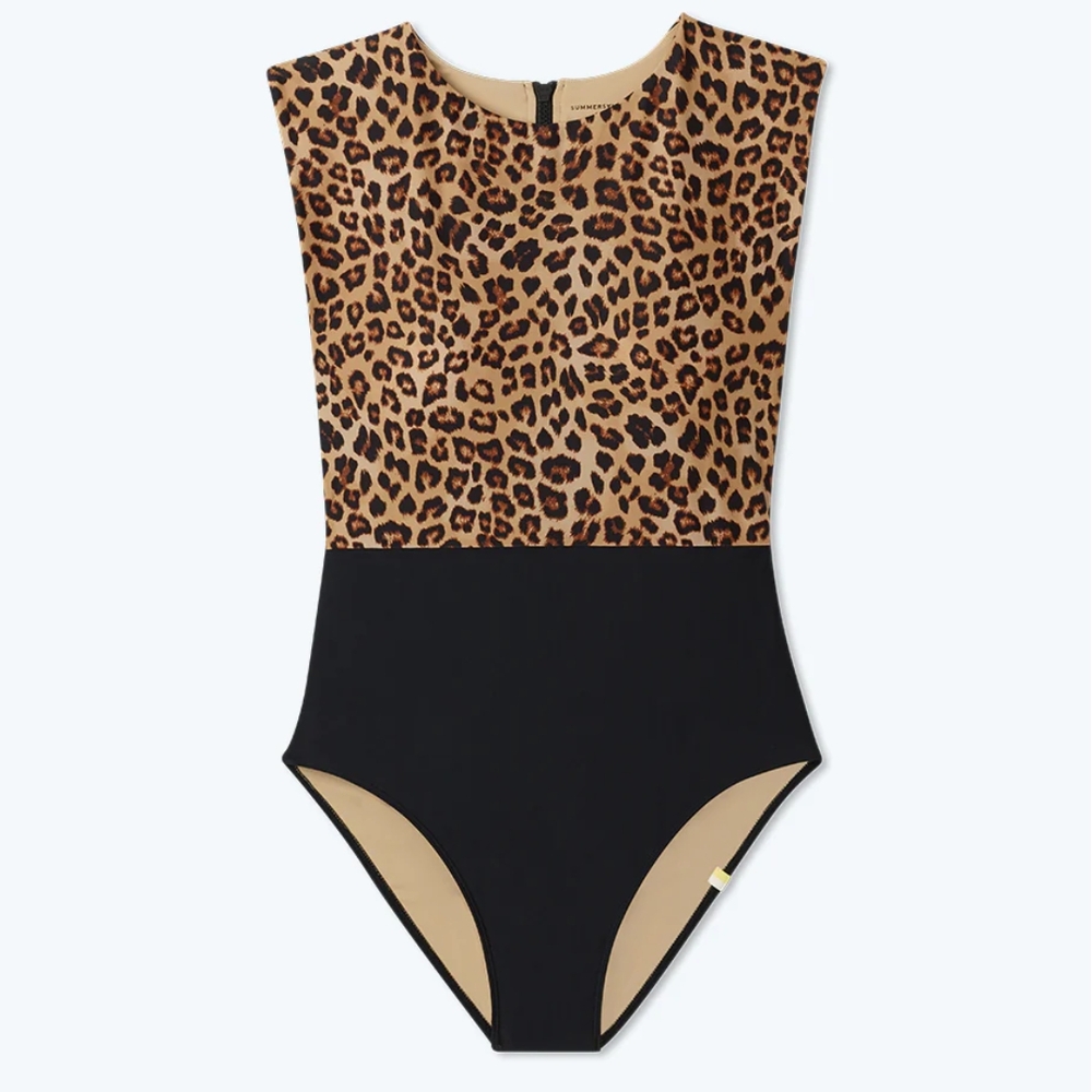 Summersalt Leopard and Black Swimsuit